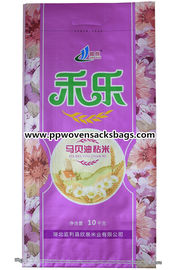 Китай 10kg прокатало сплетенные мешки полипропилена/мешки риса упаковывая с ручкой поставщик
